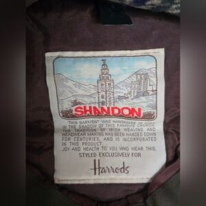 Vtg Shandon Ireland Newsboy Cap Men's 100% Wool Tweed Cabbie Hat Size S Harrods